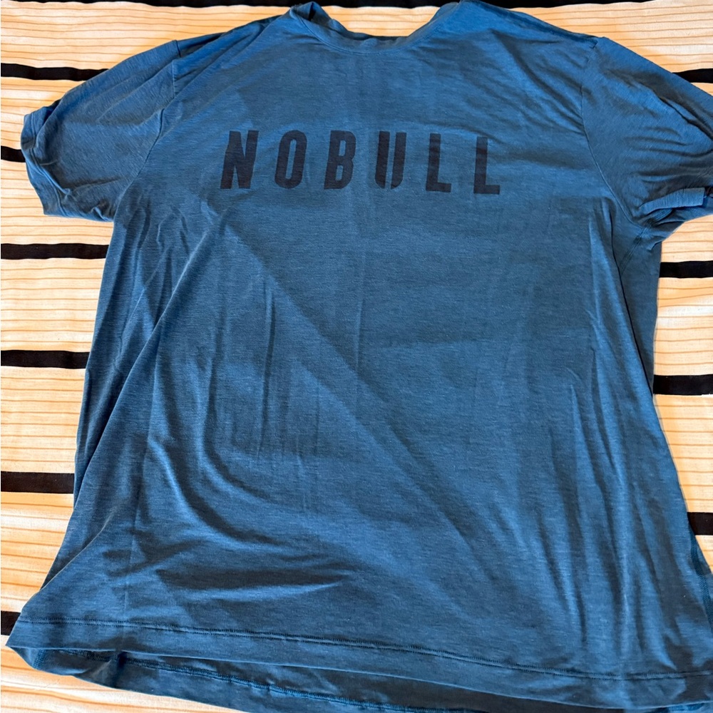 NOBULL Blue Short Sleeve Tee Casual Comfort